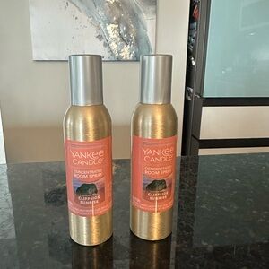 NEW Yankee Candle Cliffside Sunrise Concentrated Room Spray Lot of 2